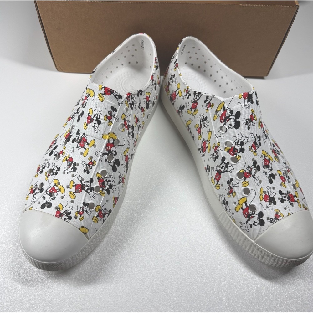 Native x Disney Jefferson Print Mickey Mouse Slip On Sneakers Shoes M12 NEW